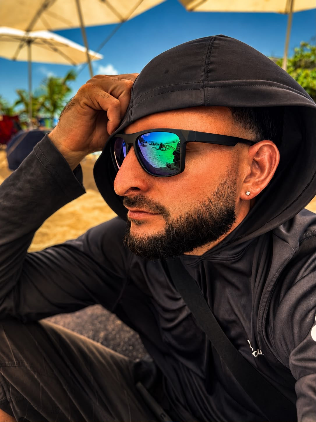 Apex Sunnies – Gafas de sol de espejo con montura cuadrada
