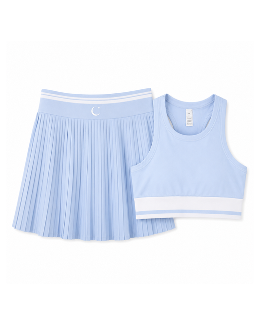 Harper Set – Pleated Skort and Crop Tank Matching Set