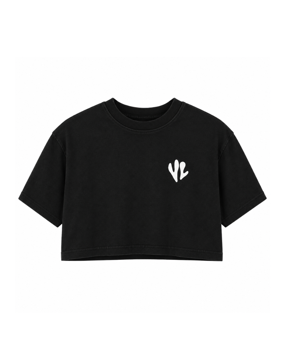 Top corto gráfico para mujer – Camiseta corta informal