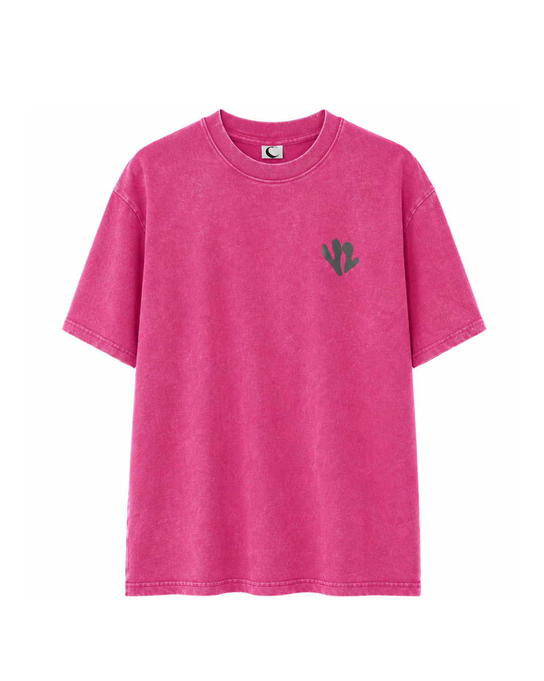 Camiseta Unisex Oversize – Estampado Gráfico con Relieve