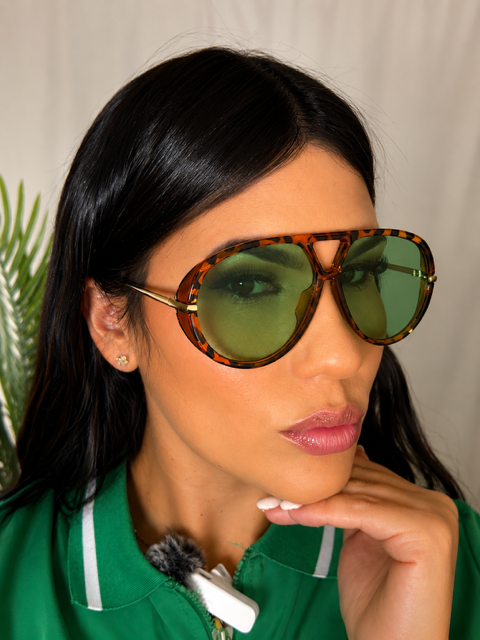 Gafas de sol aviador – Gafas de sol clásicas con montura metálica redonda