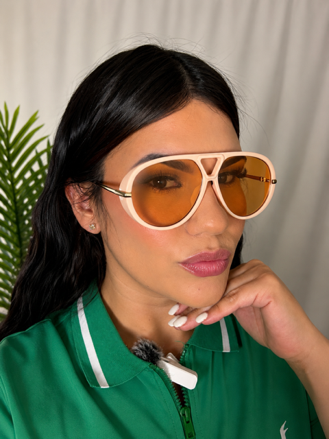 Gafas de sol aviador – Gafas de sol clásicas con montura metálica redonda